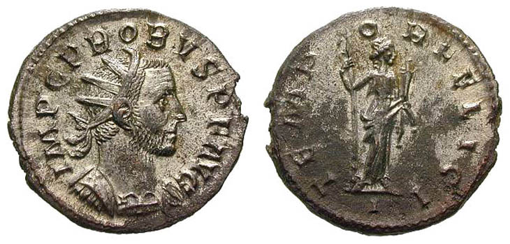 Probus
                    antoninianus RIC 104, Bastien 108.