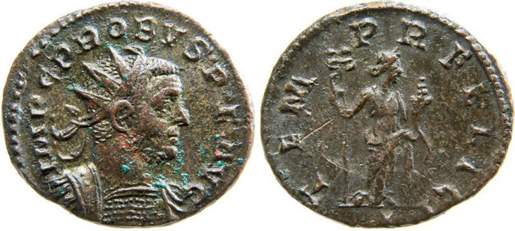Probus antoninianus RIC 104v, Bastien -
