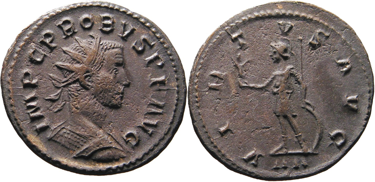 Probus
                  antoninianus/aurelianus RIC 112v, Bastien 300