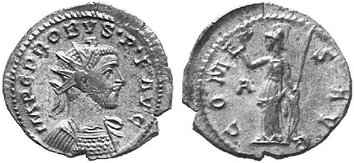 Probus antoninianus/aurelianus RIC 116, Bastien
                  375
