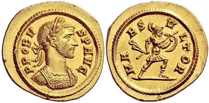 Probus gold quinarius RIC 148