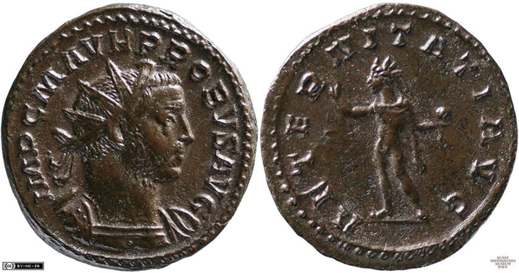 Probus
                    antoninianus RIC 22, Bastien 161c