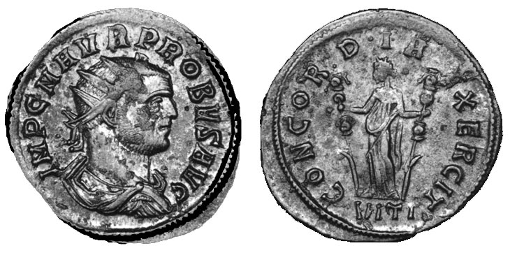 Probus
                  antoninianus RIC 313