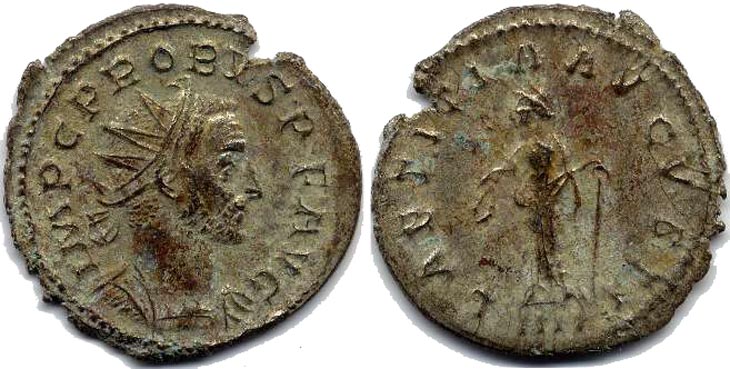 Probus
                  antoninianus/aurelianus RIC 32; Bastien 198