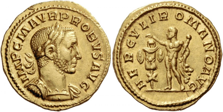 Probus aureus RIC 4, Bastien 157