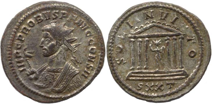 Probus
                    antoninianus not listed in RIC, close to RIC 417