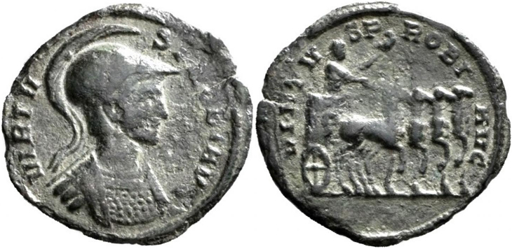 Probus unlisted "denarius", neighbour
                  of RIC 579