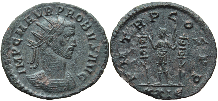 Probus antoninianus RIC 607, MPR 67 (Rome)