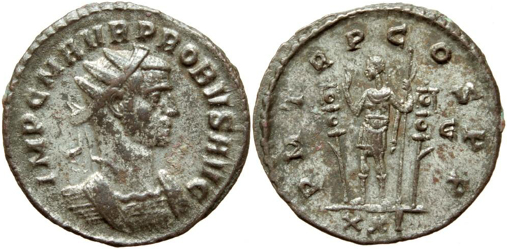 Probus antoninianus RIC 607, MPR 68 (Rome)