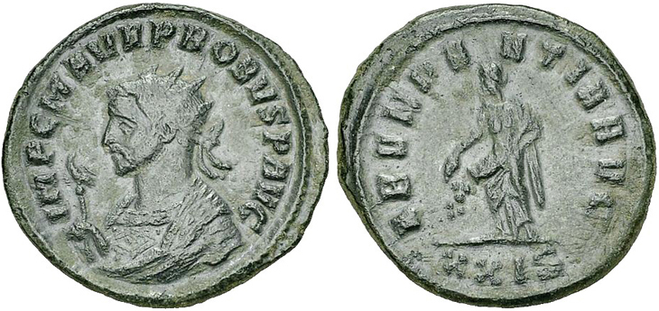 Probus
                  antoninianus RIC 621v, Alfldi 1.-
