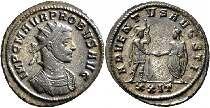 Probus
                unlisted antoninianus, neighbour of RIC 631