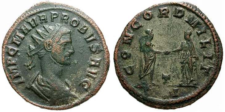 Probus
                  antoninianus RIC 651, Alfldi 26.51