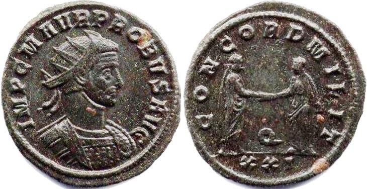 Probus
                  antoninianus RIC 651, Alfldi 26.73