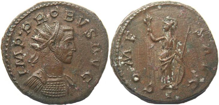 Probus
                  antoninianus/aurelianus RIC 67, Bastien 343