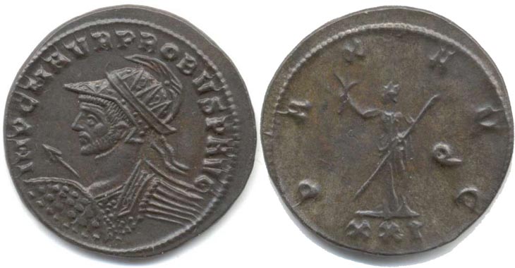 Probus
                  antoninianus RIC 709v, Alfldi 41.74