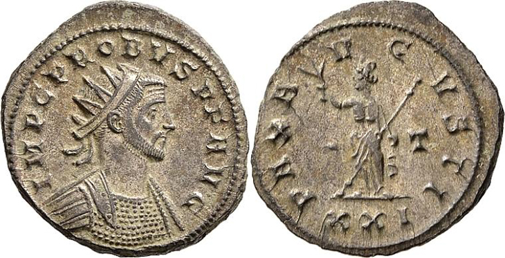 Probus
                  antoninianus RIC 712, Alfldi 42.85