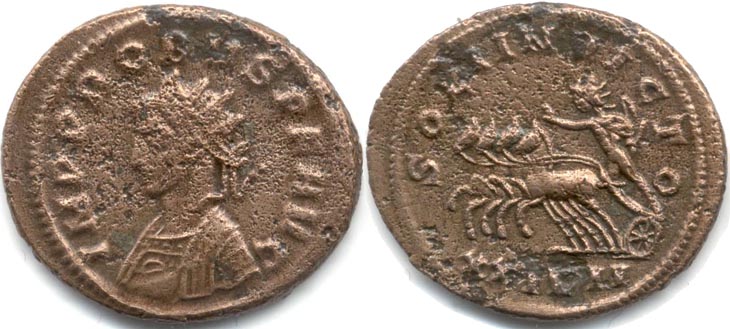 Probus
                    antoninianus RIC 770v, Alfldi 76.22