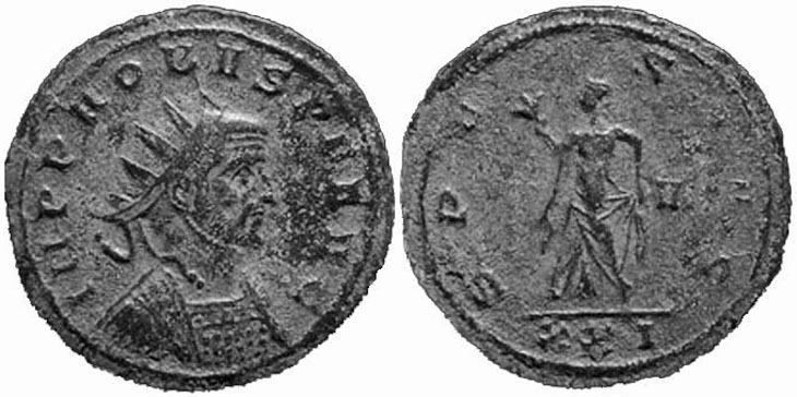 Probus
                  antoninianus RIC 788, Alfldi 84.-