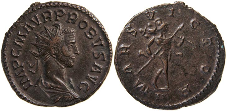 Probus
                  antoninianus/aurelianus RIC 83, Bastien 284