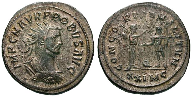 Probus
                  antoninianus RIC 908