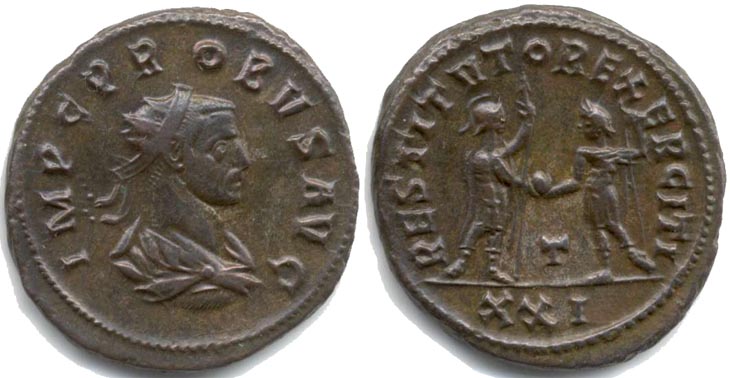 Probus unlisted antoninianus close to RIC 909
                  (#1)
